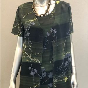 2 pc Long Dress with a jacket